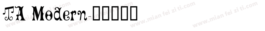 TA Modern字体转换